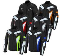 JKT-007 | Waterproof Motorbike Motorcycle Jacket in Cordura Fabric and CE Approved Armour - 6 Packs Design Most Popular (UK, Alpha, XXL, Regular, Regular, Black)