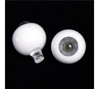 JKUHA 12/14/16/18mm BJD Glass Eyes, Silver Grey Patterned Iris+glitter Pupil Eyes for 1/3 1/4 1/6 BJD Doll(12MM(6.3-6.8))