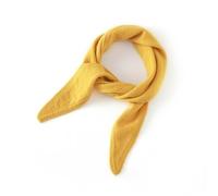 JKUHA Cashmere Triangle Scarf, 89cm*25cm/35 * 9.8inch Solid Color Small Scarf, Autumn and Winter Knitted Warm Decoration(Yellow)
