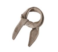 JKUHA Cashmere Triangle Scarf, 89cm*25cm/35 * 9.8inch Solid Color Small Scarf, Autumn and Winter Knitted Warm Decoration(Brown)