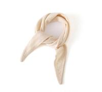 JKUHA Cashmere Triangle Scarf, 89cm*25cm/35 * 9.8inch Solid Color Small Scarf, Autumn and Winter Knitted Warm Decoration(Khaki)