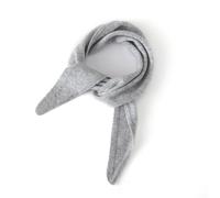 JKUHA Cashmere Triangle Scarf, 89cm*25cm/35 * 9.8inch Solid Color Small Scarf, Autumn and Winter Knitted Warm Decoration(Grigio)