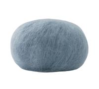 JKUHA Mohair Blended Yarn, 20g/ball Segment Dyeing Gradient Fine Wool, DIY Handmade Knitting Crochet Yarn(Grey blue)