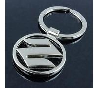 JKVTED Car Keyring for Suzuki Vitara Brezza, Car Keychain Keyring Car Logo Keychain Replacement Key Fob Holder Key Ring Accessory Souvenir Gifts for Men Women,A