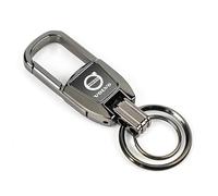 JKVTED Car Keyring for Volvo V40, Car Keychain Keyring Car Logo Keychain Replacement Key Fob Holder Key Ring Accessory Souvenir Gifts for Men Women,GunColour