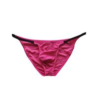 JKXFYLP Men's Briefs 1-Pack Men'S Ice Silk Low Waist Triangle Sexy Underwear-B-Xxl 85-100Kg