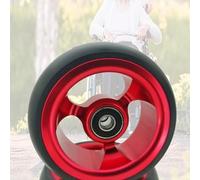JKXLSLAX Blue Wheelchairs Caster Wheelchair Front Wheels Wheelchair Replacement Wheels Replacement Casters for Rollators Seniors(Red,100 mm/4in)