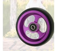 JKXLSLAX Wheelchair Front Wheels 5in, 1 Pcs Wheelchair Caster, Replacement wheelchairs Wheels, for Rollators, Adults, Seniors(Purple,10CM/4IN)