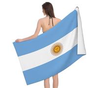 JKXUN Argentine Flag Towels for Bathroom, Super Soft and Absorbent, Large Bath Towel, 32 x 52 Inches, Light Weight