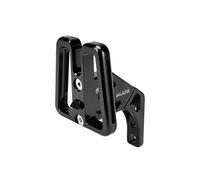 JKY Folding Quick-Release Bicycle Front Bag Mount Adapter, Aluminum Alloy Front Carrier Block, Compatible with Brompton, Dahon, Neo and Other Models (Black)