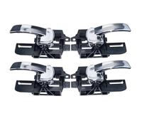JKYWOL Car Interior Door Handle 4Pcs Left Right Front=Rear Inside Interior Door Handle Chrome for Qashqai J10 2007-2013 80671-JD00E 80670-JD00E