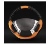 JKYWOL Car Steering Wheel Cover Protector Microfiber Leather Braiding Truck Steering Wheel Covers Braid on The Steering Wheel Car Interior Accessories 42 45 47 50cm(Orange 42)