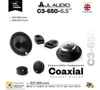 JL Audio Evolution C3-650 6.5-inch (165 mm) Convertible Component/Coax Speaker