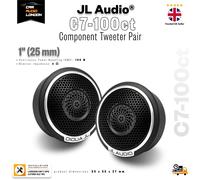 JL Audio C7-100ct 1" Component Tweeter Pair 200W RMS Ceramic Dome Car Speaker