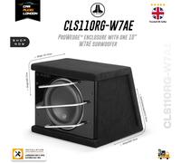 JL Audio CLS110RG-W7AE 10″ W7AE ProWedge™ Sealed Subwoofer Enclosure 750W RMS 3Ω