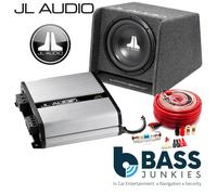 JL Audio CP110-W0v3 - 10″ 300 Watts Sub Box & JX500.1 Amplifier & 4AWG Amp Kit