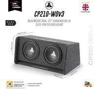 JL Audio CP210-W0V3 BassWedge Twin Dual 2 x10" 600W Slot Ported Bass Box Car Sub