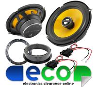 JL C1-650X 6.5" 450 Watts Door Speakers & Fitting Kit to Fit Audi A2 1999 - 2005