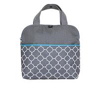 JL Childress MaxiCOOL 4 Bottle Cooler Bag, Grey/Teal, Insulated, Ice Pack