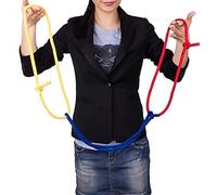 JL Corp. Linking 3'Color Rope(Red Blue Yellow), Magician's Deluxe Linking Rope, Loops Gimmick, Tie Untie Knots, for Real Close Up, Mentalism, Street Magic or Stage Magic Tricks.