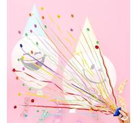 JL Corp. Streamers 10pack, Colorful Confetti Poppers,Hand Throw Party Poppers No Mess for Birthday, Graduation, Wedding Send Off, Engagement Party Favors