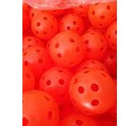 JL Golf 100 Pcs red Airflow Hollow Perforated Plastic Practice Training Balls