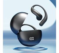 JL&MI Open-Ear Headphones, Wireless Sports Earhook Headset with Digital Display Charging Case, 5.4 Bluetooth, Directional Sound, ENC Noise Reduction with Mic, for Running Cycling Gym