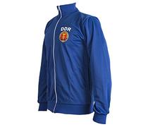 JL Sport Deutsche Demokratische Republik East Germany DDR 1970's Retro Football Jacket Tracksuit Zipped Jumper Man Top - XL
