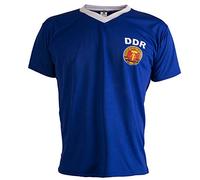 JL Sport East Germany DDR 1970's Retro Football Shirt Mens Top - L Blue