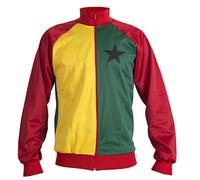 JL Sport Ghana 1980's National Flag Africa World Cup Jacket Tracksuit Jumper Man Top - Replica - L
