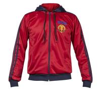 JL Sport Historical East Germany DDR Sports Jacket Jumper Top Red GDR Hoodie Zipped Retro M