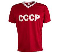 JL Sport Soviet Union CCCP USSR 1970's Retro Football Shirt Clasic Vintage Men Top - L Red