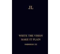 JL: WRITE THE VISION MAKE IT PLAIN Habakkuk 2:2