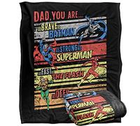 JLA A True Hero Officially Licensed Silky Touch Super Soft Throw Blanket 152 x 127 cm