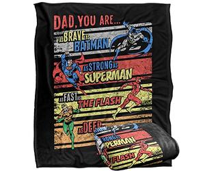 JLA A True Hero Officially Licensed Silky Touch Super Soft Throw Blanket 152 x 127 cm