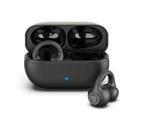 JLab Audio Flex Open Air Clip True Wireless Black Earbuds with Charging Case