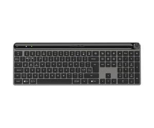 JLab Epic Advanced Wireless Keyboard - Bluetooth with 2.4G USB, Backlit | Multi Device Rechargeable, Slim Full Size Office Keyboards, Quiet Keys, for PC, Laptop, Apple Mac