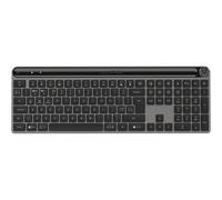 JLab Epic Advanced Wireless Keyboard - Multi Device Backlit Rechargeable Bluetooth Keyboard with 2.4G USB Connectivity, Slim Design Full Size Office