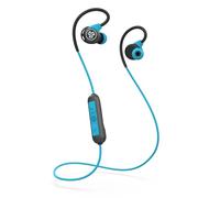 JLab Fit Sport 3 Wireless Earbuds, Bluetooth Earbuds with Flexible Memory Wire Ear Hooks, IP55 Sweat Resistance, Noise Isolation and Custom EQ3 Sound - Blue