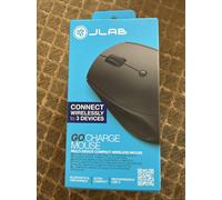 JLab Go Charge Bluetooth Mouse - Rechargeable Wireless, BT 5.0/2.4Ghz | Rechargeable Wireless Mouse, Tri-Mode with USB-Dongle, Ergonomic, Multi Device Silent, for Laptop, PC, iPad, Mac, Tablet