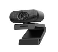 JLab Go Pop Cam USB HD Webcam, Black, 1080P/30 FPS, 2.1 Megapixels, Built-in Privacy Shutter, Minimalist Portable Set-up, Clip-on Design Compatible with PC, Mac and Chromebook