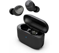 JLab Go Pop+ True Wireless Earbuds, In Ear Headphones, Bluetooth Earphones, Ear Buds with 32H Playtime, Bluetooth Earbuds with Microphone, USB Charging Case, Dual Connect, EQ3 Sound, Black