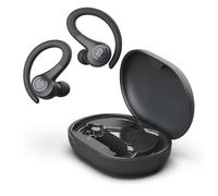 JLab Go Sport+ Wireless Earbuds Bluetooth Mic 35h Black Over-Ear Hook Sport New