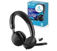 JLab Go Work 3 Office Wireless Headset with Microphone - Bluetooth, 4 Pack