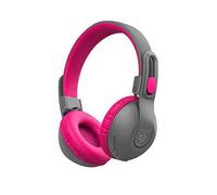 JLab JBuddies Studio 2 Wireless Bluetooth Children's Volume Limiting Over-Ear Headphones with Mic/Remote, Grey/Pink
