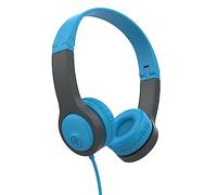 JLab JBuddies Folding Kids Wired Headphones Gen 2, Blue/Grey, Toddler Headphones, Noise Isolation, Kids Safe, Volume Limiting Headphones, Headphones for Children Ages 2+