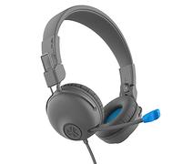 JLab JBuddies Learn On-Ear Kids Headphones | Retractable Boom Mic | Built-in Volume Regulators for Safety | Folding | Adjustable | Great for Schooling Homework and Virtual Classes