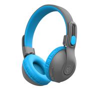 JLab JBuddies Studio 2 Kids Headphones Wireless - Bluetooth Headphones Kids for Boys & Girls, Volume Limited Childrens Earphones with Mic, 65+ Hr Playtime, Noise Isolation, Sharing & Wired Mode, Blue
