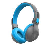 JLab JBuddies Studio 2 Kids Headphones Wireless - Bluetooth Headphones Kids for Boys & Girls, Volume Limited Childrens Earphones with Mic, 65+ Hr Playtime, Noise Isolation, Sharing & Wired Mode, Blue
