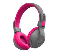 JLab JBuddies Studio 2 Wireless Bluetooth Children's Volume Limiting Over-Ear Headphones with Mic/Remote, Grey/Pink